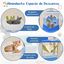 COSTWAY Árbol para Gatos con Temática Oceánica, Torre para Gatos de Varios Niveles con Rascadores Cubiertos de Sisal, Condominio, Percha, Hamaca, Plataformas de Salto, Juguetes Interactivos Colgantes, , large indicador imagen numero 2