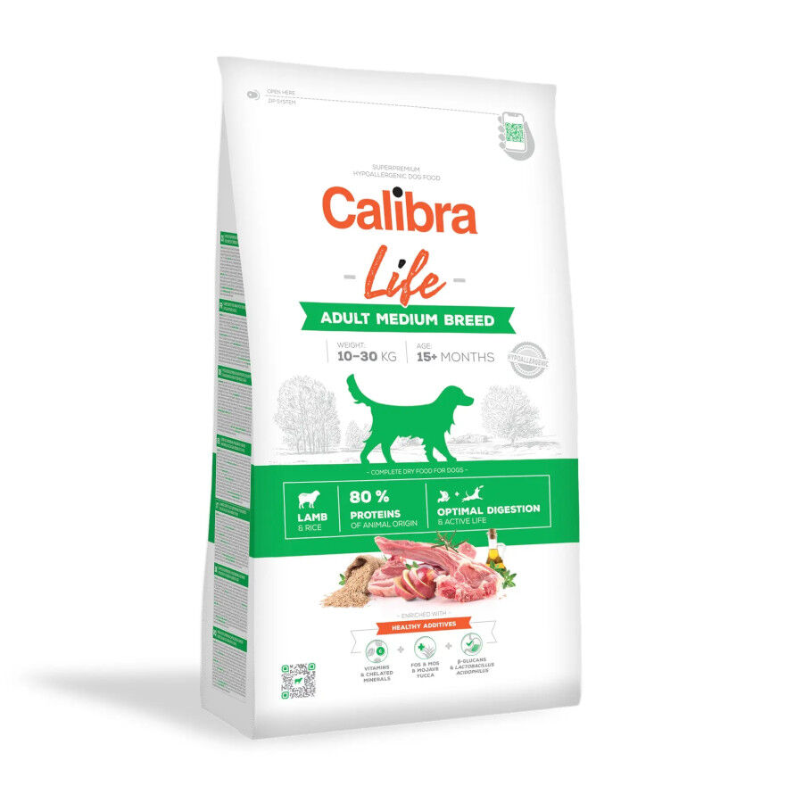 12 kg Calibra Life Adult Medium Pienso Cordero para perros medianos, , large Imagen numero 1