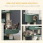 PawHut &Aacute;rbol Rascador para Gatos Altura 114 cm Torre para Gatos con 2 Camas Cueva Hamaca Plataforma Escalera Bolas Colgantes y Postes de Sisal 70x50x114 cm Verde, , large indicador imagen numero 4
