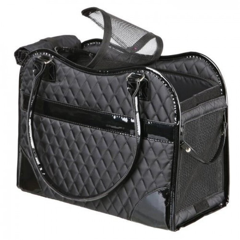 Transportín Para Mascotas Plegable - 45x30x30 Cm, Malla Transpirable, Acolchado, Correa Para Hombro, Ideal Para Viajes En Coche