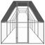 Vidaxl gallinero de acero plateado, , large indicador imagen numero 11