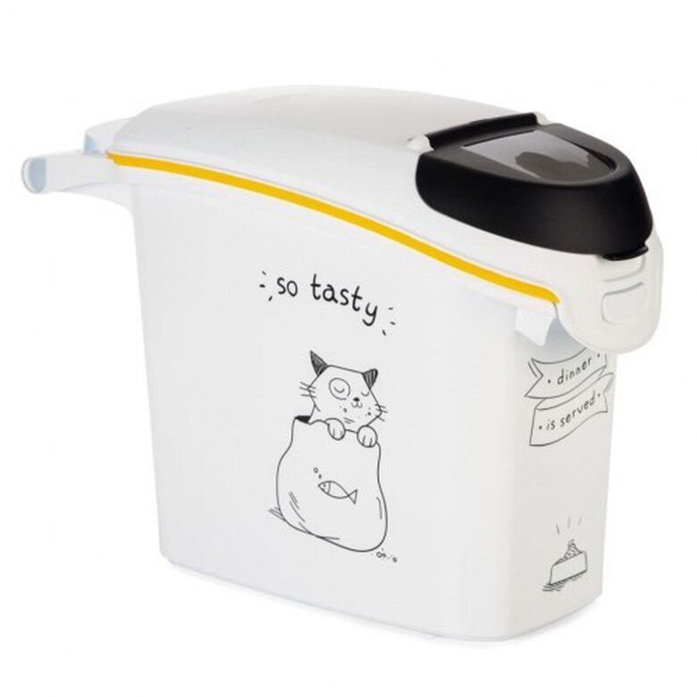 Almacenamiento de comida dibujos para gatos color Blanco, , large image number null