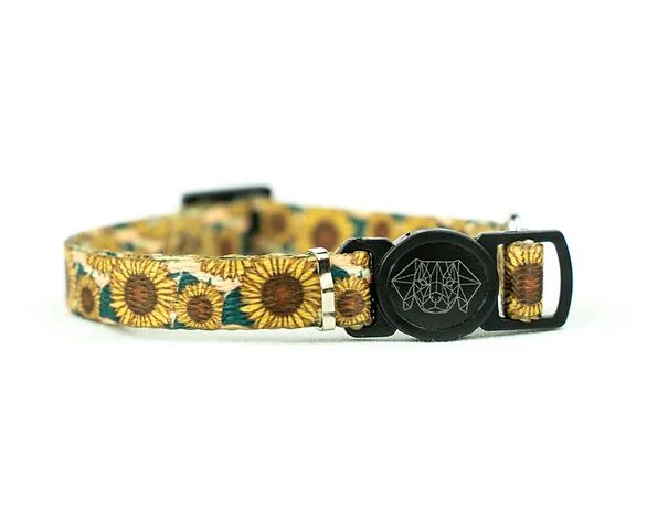 Pets & Props Collar de Gato SUNFLOWERS