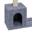 Vidaxl rascador doble gris claro para gatos, , large indicador imagen numero 5