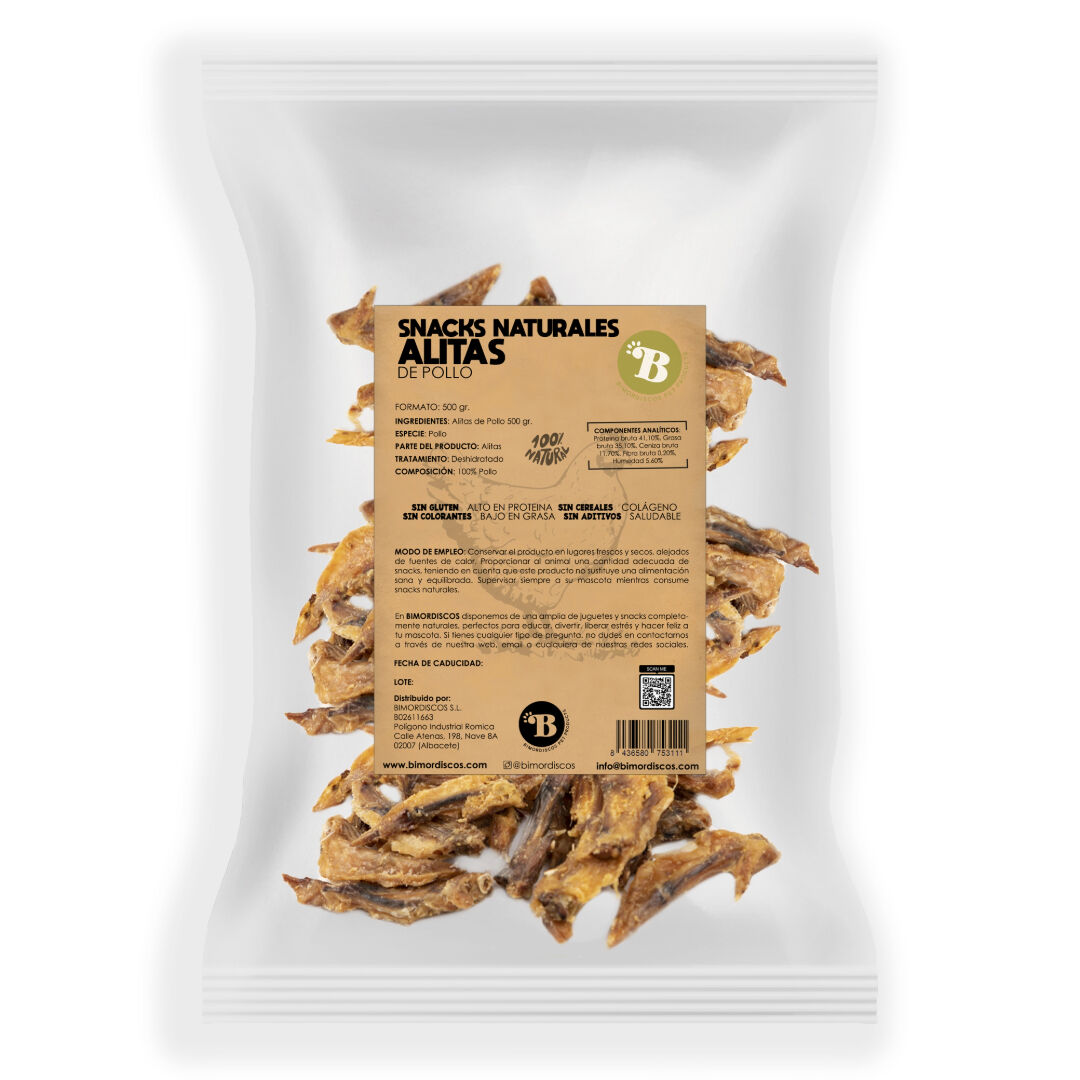 BIMORDISCOS Alitas de pollo para perros thumbnail