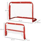 Set de 2 porterías plegables HomCom color Rojo, , large image number null