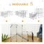 PawHut Jaula para Animales Peque&ntilde;os Parque para Mascotas con 27 Paneles y Forma Personalizable para Cobayas Conejos Chinchillas 140x70x90 cm Transparente, , large indicador imagen numero 4