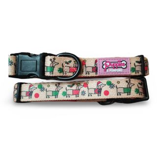 Puppies & Pom Poms Collar- Perros Salchicha Navideños para perros