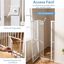 COSTWAY Puerta para Mascotas de Metal, Barrera Ajustable con 2 Extensiones y Puerta Peque&ntilde;a, Ideal para Cocina y Escaleras, 77-104 cm de Ancho, Blanco (Altura de 171cm), , large indicador imagen numero 4