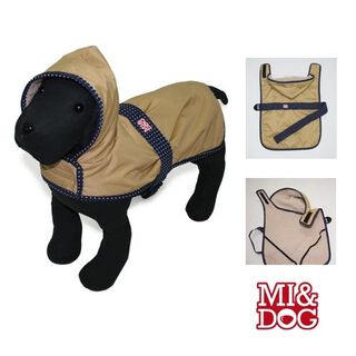 Abrigo impermeable para perros color Marrón