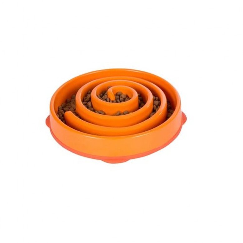 Comedero lento Slo Bowl para perros color Naranja, , large image number null