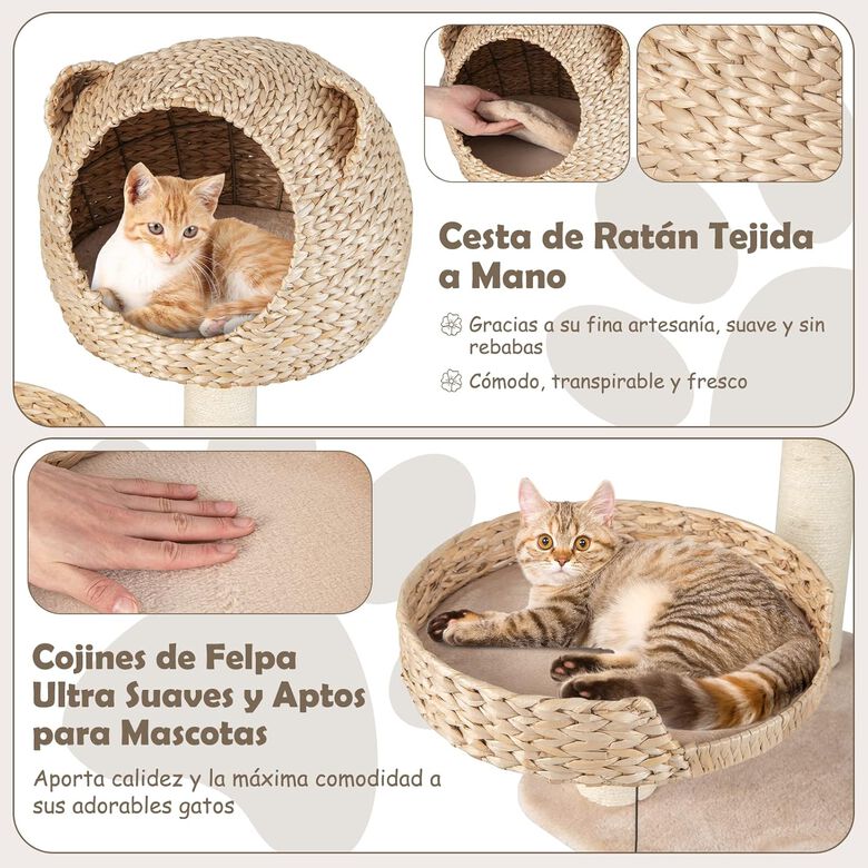 COSTWAY Torre con centro de actividades para Gatos thumbnail