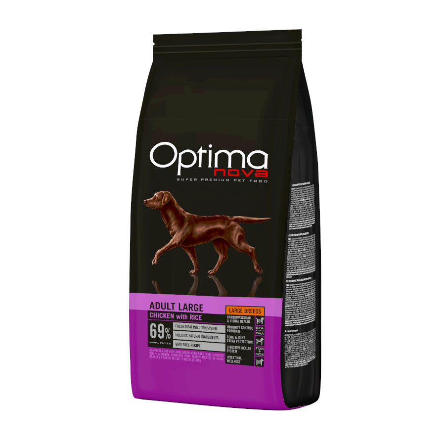 12 kg Optima Nova Adult Large Pollo pienso para perros, , large Imagen numero 1