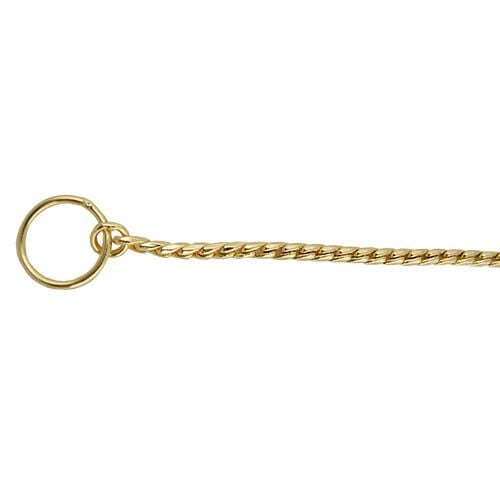 Ibañez Máxima Elengacia Collar de Cadena Cromado Dorado para perros thumbnail