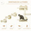 PawHut Estanterías para Gatos Beige, , large indicador imagen numero 4