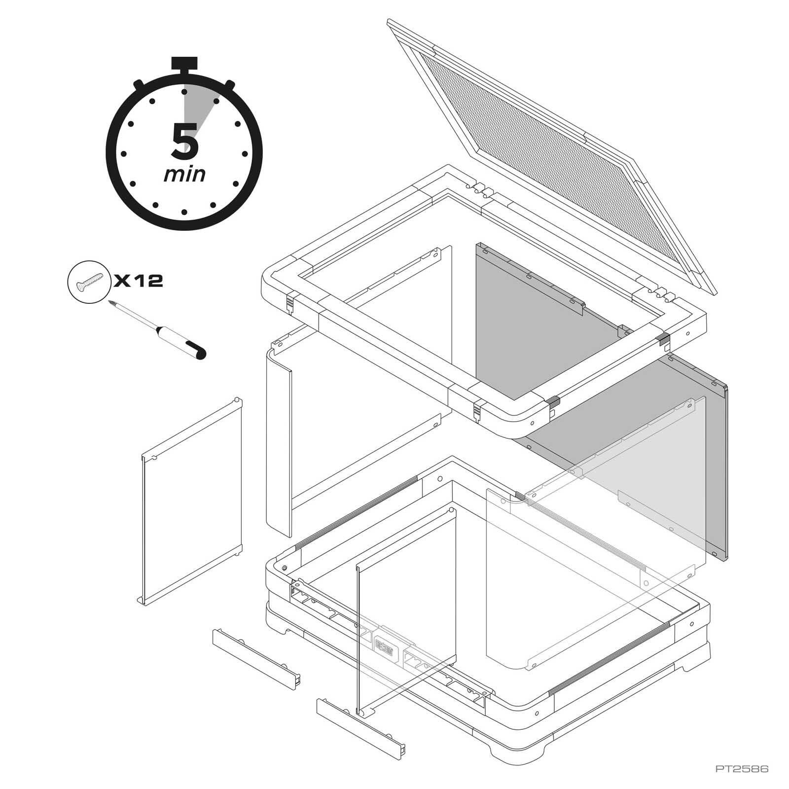 Exo Terra Vista 120 - Terrario Panor&aacute;mico 120x60x45cm, , large Imagen numero 4