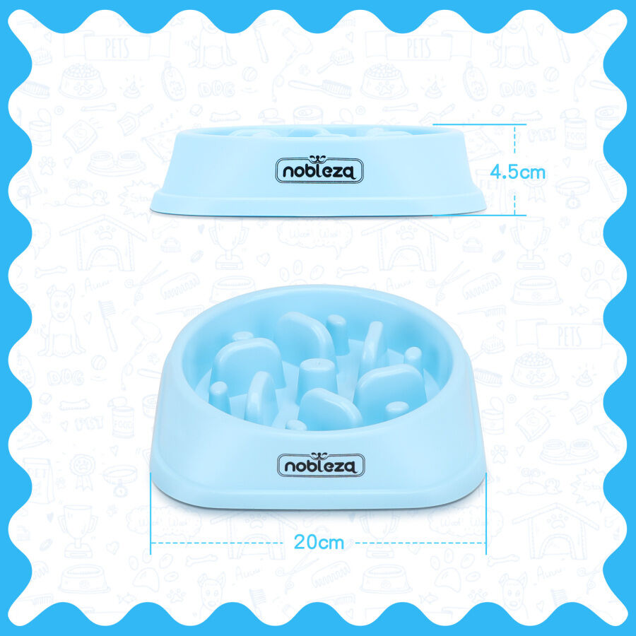 Nobleza Comedero Antivoracidad azul para Perros thumbnail