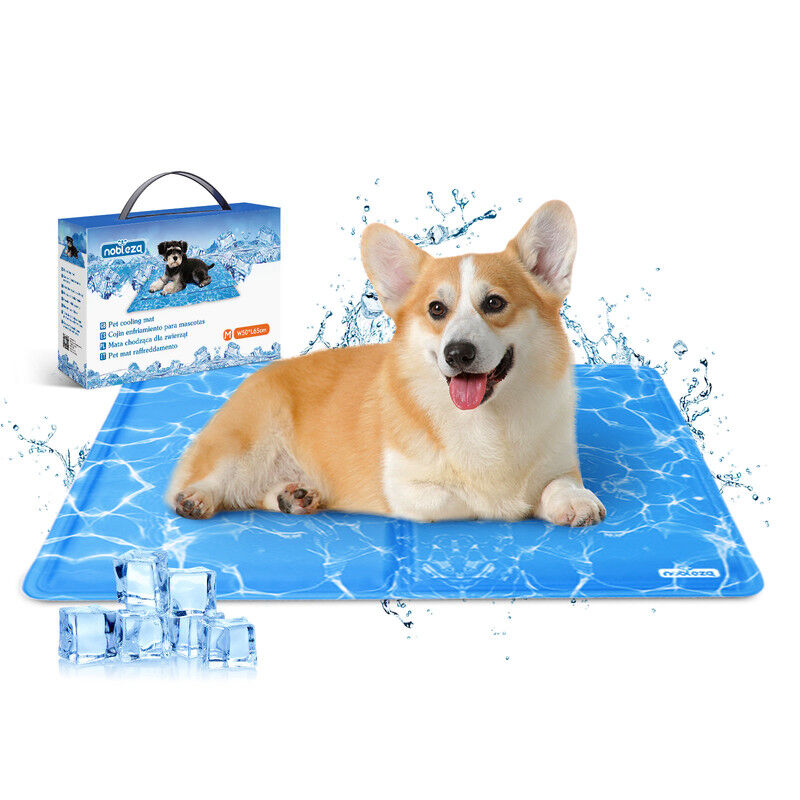 Nobleza Alfombrilla Refrescante para Mascotas &ndash; Gel Auto-refrigerante No T&oacute;xico, Estampado de Gotas Azules, Ideal para Perros y Gatos &ndash; Tama&ntilde;o: 120x80 cm, , large Imagen numero 8