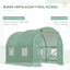 Outsunny Cubierta de Invernadero de Túnel 250x200x200 cm Cubierta de Repuesto Invernadero Polietileno con 4 Ventanas y Puerta Enrollable Protección de Plantas para Jardín Verde, , large indicador imagen numero 4