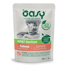 Oasy Adulto Trozos de Salm&oacute;n en salsa para gatos