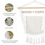 Outsunny Silla Colgante Blanco, , large indicador imagen numero 5