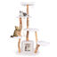 COSTWAY Árbol para Gatos de Madera Sólida de 168 CM, Torre de Gato Moderna con Perchero, Condominio, Postes de Jute Rasguñador, Bola Colgante, Centro de Actividades de 6 Capas, Mueble para Gatos de Interior, , large indicador imagen numero 1