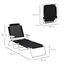 Outsunny Tumbona Reclinable y Plegable de Jard&iacute;n con Respaldo Ajustable en 4 Posiciones Marco de Metal TextelineTranspirable 186x66x80 cm Negro, , large indicador imagen numero 3