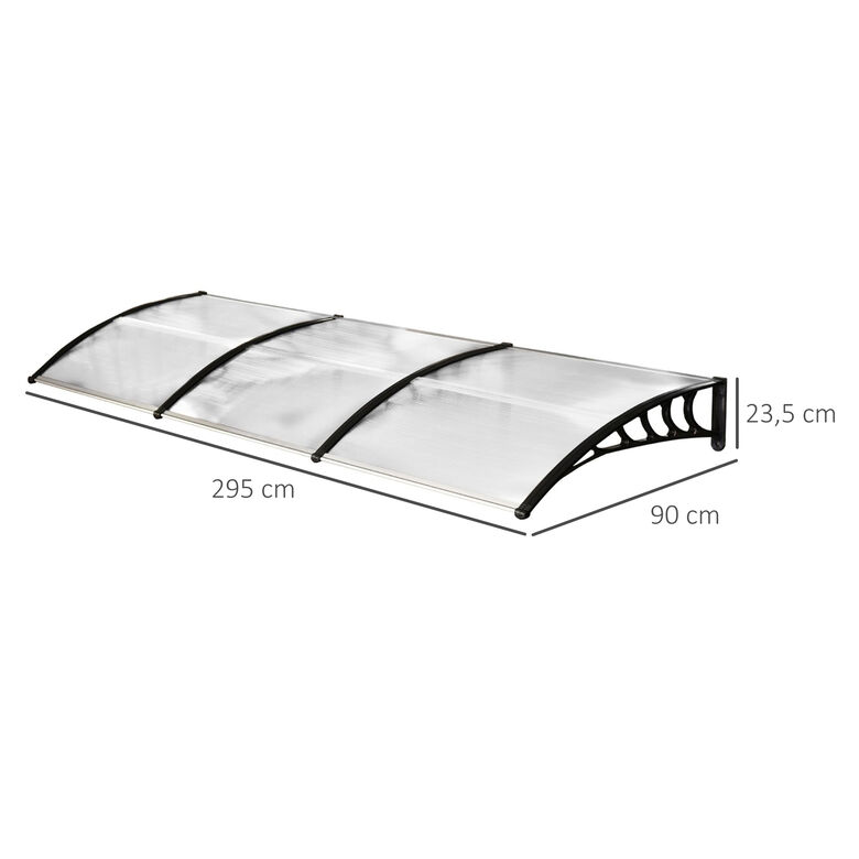 Outsunny Tejadillo de Protección contra Sol y Lluvia para Puertas Ventanas thumbnail