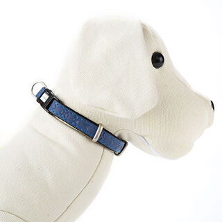 MacLeather Star Collar Azul de Polipiel para perros