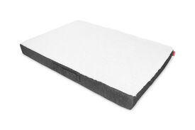 Gauty Cama Denim y pelo Negro y Blanco para Perros y Gatos