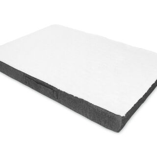 Gauty Cama Denim y pelo Negro y Blanco para Perros y Gatos