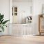 vidaXL Puerta para perros plegable 2 paneles madera álamo blanca 160cm, , large indicador imagen numero 8