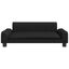 vidaXL Cama para perros de cuero sintético negra 70x45x30 cm, , large indicador imagen numero 6