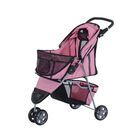 Cochecito plegable PawHut para mascotas color Rosado, , large image number null