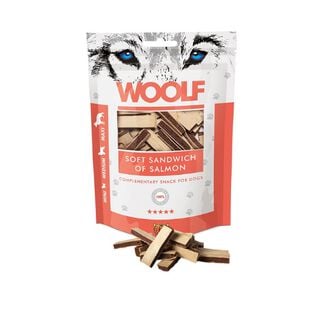 Woolf Snacks Sándwich para perro de Salmón