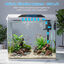 Nobleza - Acuario de Cristal 54L con Iluminaci&oacute;n LED y Filtro Interno, Pecera con Tapa para Peces, Dise&ntilde;o de Vidrio Curvo, Blanco, , large indicador imagen numero 3