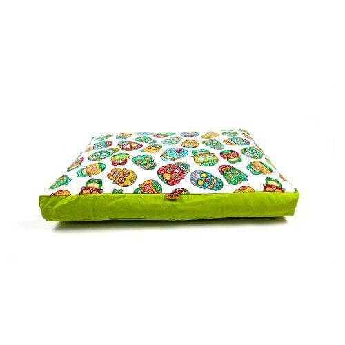 Colch&oacute;n Calavera Mexicana para perros color Verde, , large Imagen numero 1