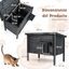COSTWAY Casa Aislada para Gatos al Aire Libre, Casa de Madera para Gatos Resistente a la Intemperie con Aislamiento de Espuma, , large indicador imagen numero 5