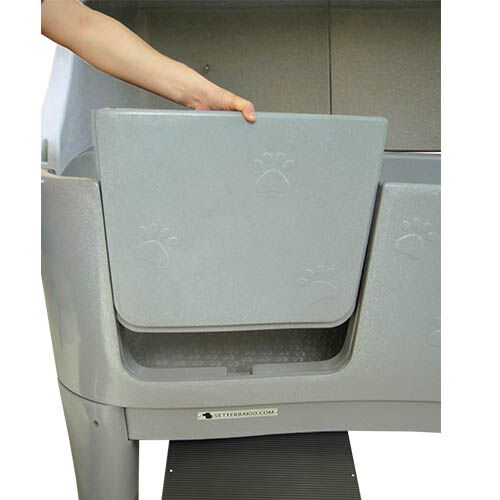 Ba&ntilde;era para perros Ib&aacute;&ntilde;ez Glenbath con extensi&oacute;n trasera COLOR GRANITO, , large Imagen numero 3