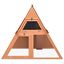 Vidaxl conejera de madera marrón para animales, , large indicador imagen numero 4