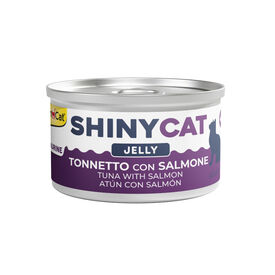 GimCat Shiny Cat At&uacute;n y Salm&oacute;n en gelatina lata para gatos