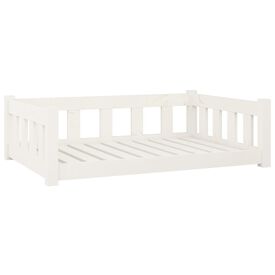 VidaXL Cama madera de pino maciza marrón para perros 