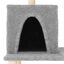 vidaXL Rascador para gatos con postes de sisal gris claro 167 cm, , large indicador imagen numero 4