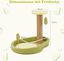 COSTWAY Rascador para Gatos, Torre para Gatos de 2 Niveles con Tema de Aguacate, Juguete con Resorte Postes de Rascado de Yute, Base Ancha Antideslizante, Mueble de Escalada Compacto para Gatos, , large indicador imagen numero 2