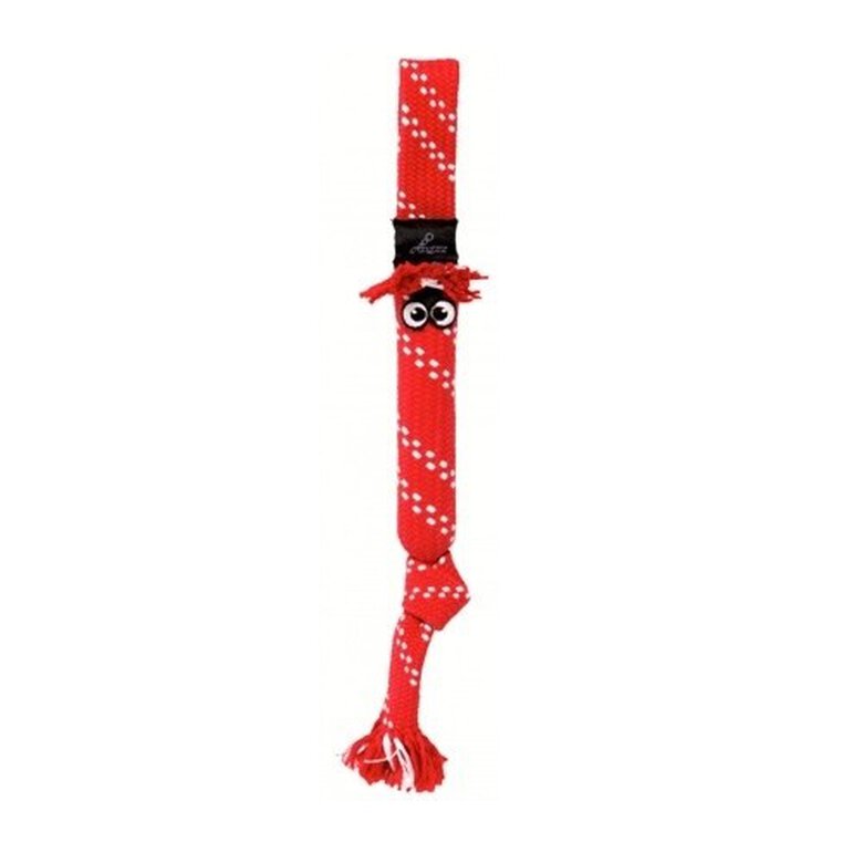 Rogz scrubz juguete cuerda de algodón y poliéster rojo para perros, , large image number null