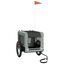 vidaXL Remolque de bicicleta para perros hierro tela Oxford gris negro, , large indicador imagen numero 10