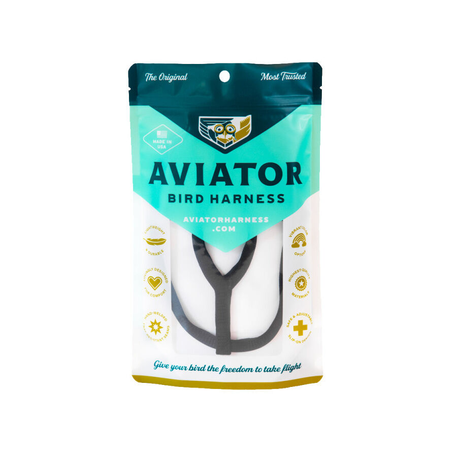 Sun Parrots Aviator Negro Arnés para pájaros