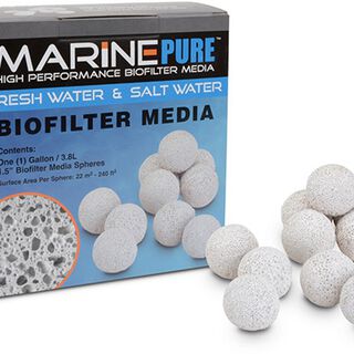 Marine Pure Spheres elimina el amoníaco, nitritos y nitratos en acuarios