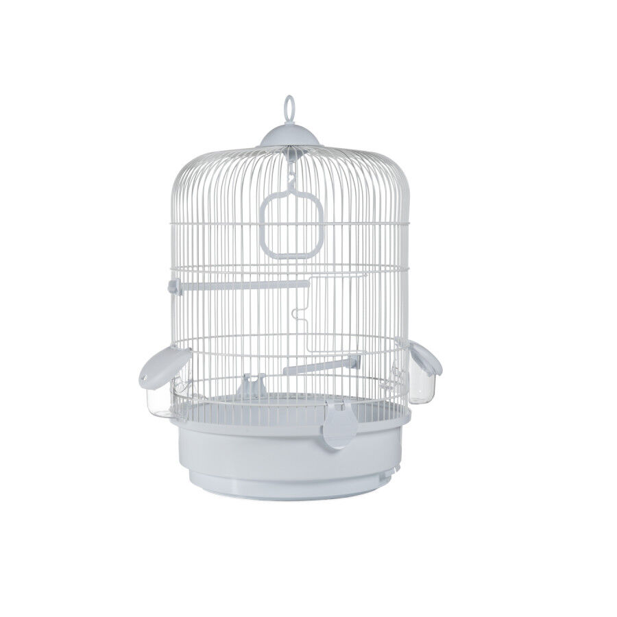 JAULA PAJARO 736 BLANCA GRIS 48.00 x 32.50 cm, , large Imagen numero 1