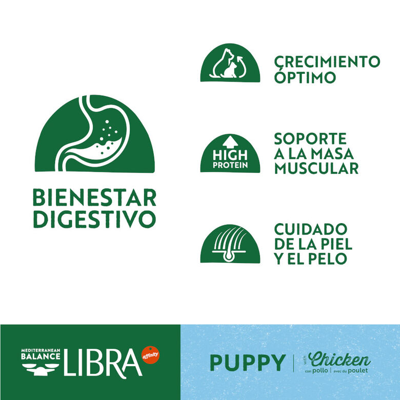 Libra Puppy Pollo y Arroz pienso para perros thumbnail